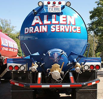 Drain service truck